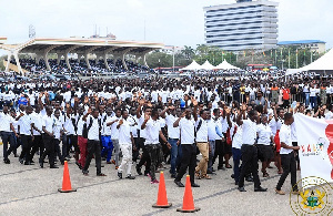 A photo of NABCO trainees