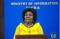 Madam Cecilia Abena Dapaah, Minister of Water Resources and Sanitation