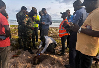 The inspection involved the use of surveillance drones and navy ships around the maritime boundary