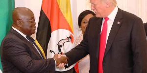 President of Ghana, Nana Addo Dankwa Akufo-Addo and US President, Donald John Trump