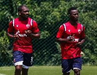 Osman Bukari [R] with a teammate