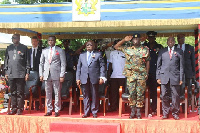 President Nana Addo Dankwa Akufo-Addo at Osu to mark the 72nd Veterans