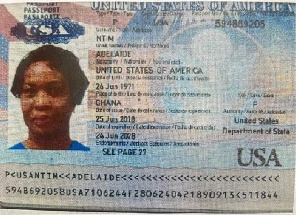 US Passport Of NPP MP Elect, Adelaide Ntim