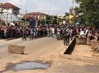 A scene at a NADMO food sharing centre at Kumasi