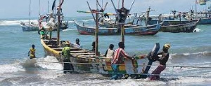 File Photo: Fishermen on the sea