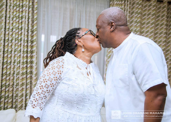 Lordina Mahama and former president, John Dramani Mahama