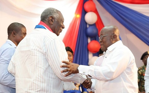 Former President John Mahama and President Akufo-Addo