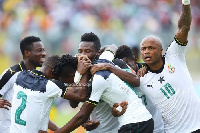 Black Stars celebrate win