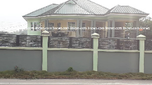 The alleged house said to belong to the mother of Nana Appiah Mensah