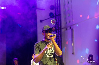 E.L performs on stage at BAR 4 concert