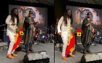 Stevie Wonder with Rocky Dawuni