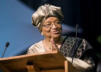 Liberia's ex-president,  Ellen Johnson Sirleaf