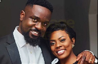 Rapper Sarkodie with Nana Aba Anamoah