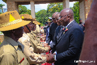 Dr Mahamudu Bawumia and veterans