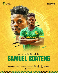 Striker Samuel Boateng has joined Asante Kotoko