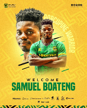 Striker Samuel Boateng has joined Asante Kotoko