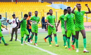 Bechem United Players Walk Out Of Tunnel GPL