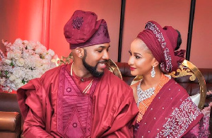 Bankole Wellington (Banky W) and wife, Adesua Etomi