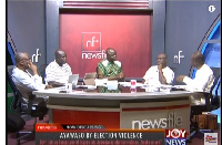 Host of Newsfile, Samson Anyenini with his panelists