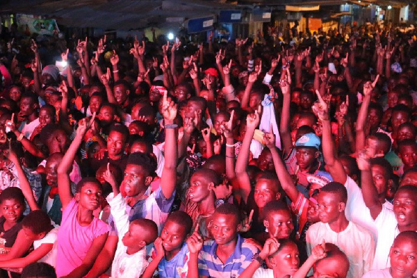 Excited fans at the event