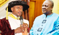 Rev. Isaac Owusu Bempah  and former president John Dramani Mahama