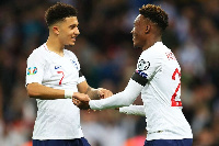 Hudson Odoi(R) and England teammate, Jadon Sancho(L)