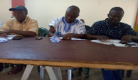 Chairman Anthony Kofi Mensah (Middle) and other party executives