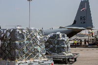 The US medical supplies arrived in Ghana on Friday