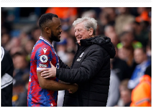 Jordan Ayew (Left) and Roy Hodgson