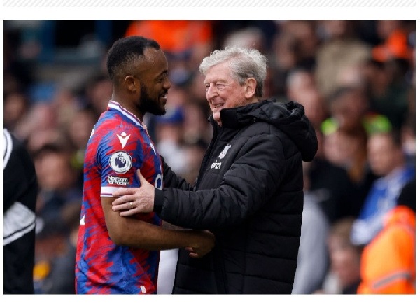 Jordan Ayew (Left) and Roy Hodgson