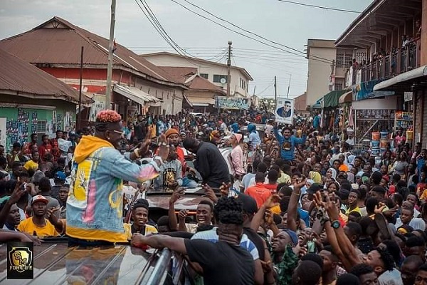 Dancehall artiste, Shatta Wale and the Shatta Movement family