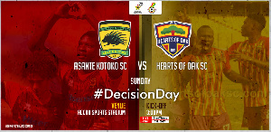 Asante Kotoko will take on Accra Hearts of Oak on Sunday, February 28, 2021