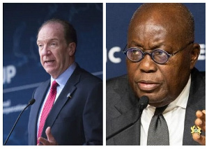 World Bank President, David Malpass and President Akufo-Addo