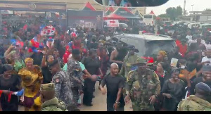 Vice President, Dr Mahamudu Bawumia is in Kumasi attending the funeral of Theresa Kufuor