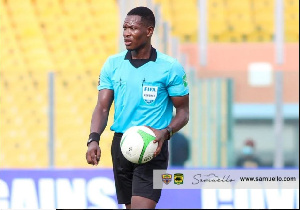 Ghanaian referee Daniel Laryea