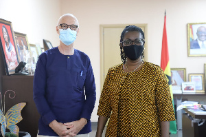 Minister Ursula Owusu meets with Norwegian ambassador to Ghana