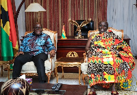 President Akufo-Addo with Okyenhene Osagyefo Amoatia Ofori Panin