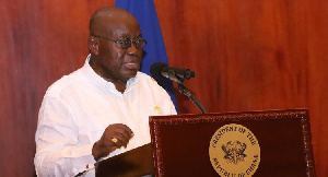 6.President Nana Addo Dankwa Akufo Addo Deliverying A Speech During A Courtesy Call By The Kyebi Tra