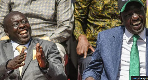 Rigathi Gachagua (L) and William Ruto (R) were elected on a joint ticket just two years ago