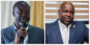 Mr. Baafi (right) is contesting the seat, which is currently occupied by Mark Assibey-Yeboah