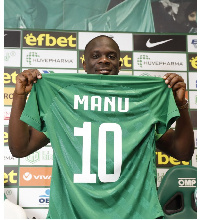 Ghanaian forward, Elvis Manu