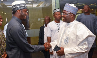 Sulley Muntari and Vice President Alhaji Mahamudu Bawumia