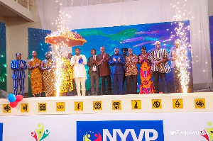 Dr. Bawumia and other stakeholders at the launch National Youth Volunteers Programme