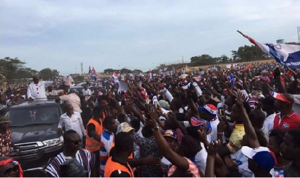 File photo of Nana Akufo-Addo at a rally