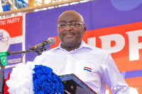 Dr. Bawumia speaking at the NPP annual delegates conference