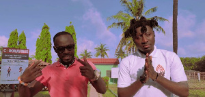 Ghanaian Rapper, Okyeame Kwame and Amerado Burner