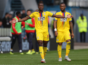 Crystal Palace duo,  Wilfried Zaha and Jordan Ayew