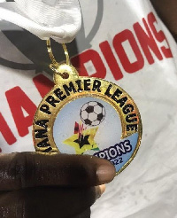 A photo of the 2021/2022 GPL medal