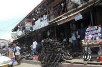 A photo of a spare parts shops at Abossey Okai