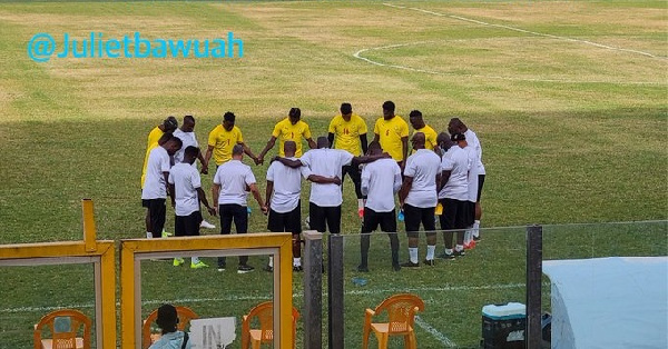 Black Stars at training